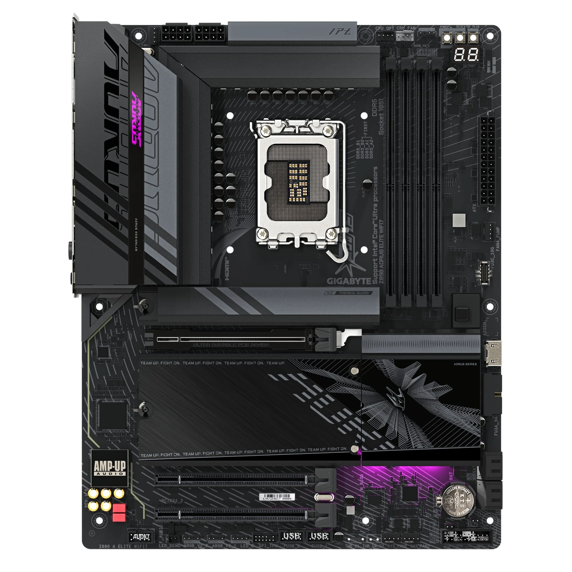 Gigabyte Z890 Aorus Elite WiFi7 Socket 1851 (Z890 A ELITE WIFI7) (UA) Призначення: для настільного ПК;