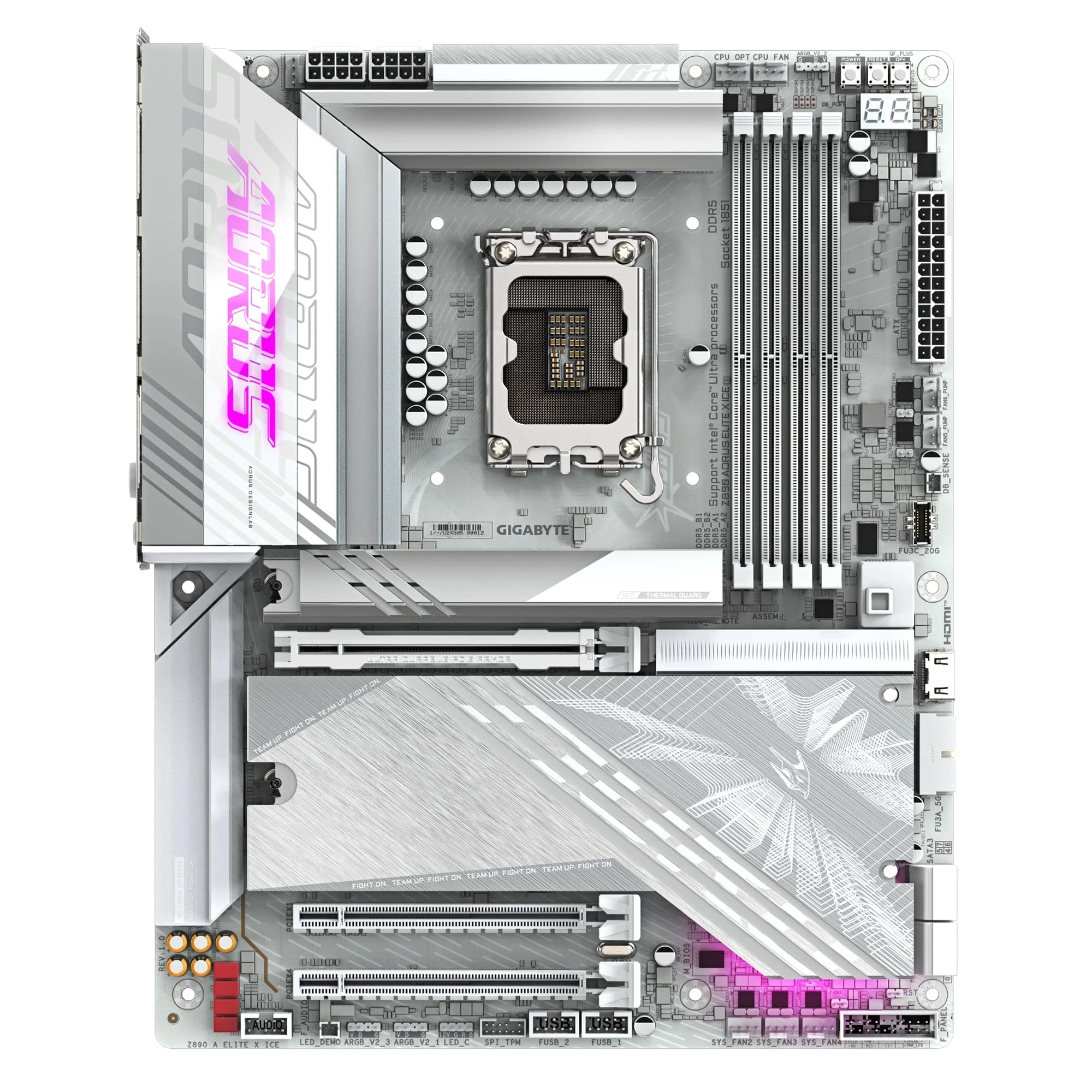 Gigabyte Z890 Aorus Elite X Ice Socket 1851 (Z890 A ELITE X ICE) Призначення: для настільного ПК;