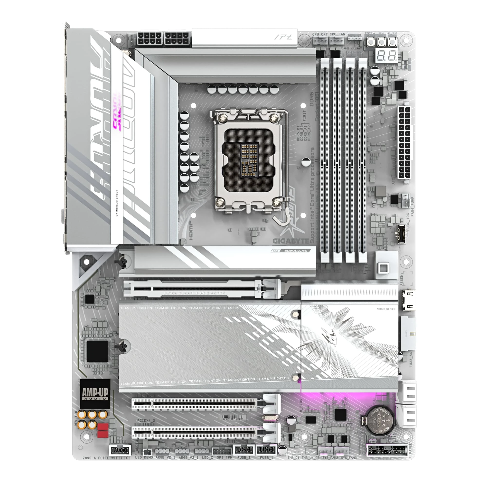 Gigabyte Z890 Aorus Elite WiFi7 Ice Socket 1851 (Z890 A ELITE WF7 ICE) Назначение: для настольного ПК;