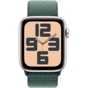 Apple Watch SE 2 GPS 40mm Starlight Aluminium Case w. Lake Green Sport Loop (MXEH3)