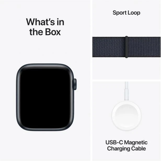 Apple Watch SE 2 GPS 44mm Midnight Aluminium Case w. Ink Sport Loop (MXEP3) Бренд: Apple; Лінійка: Watch SE 2; iOS: є;