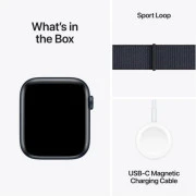 Apple Watch SE 2 GPS 44mm Midnight Aluminium Case w. Ink Sport Loop (MXEP3)