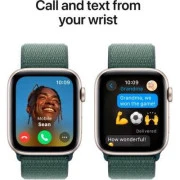 Apple Watch SE 2 GPS 44mm Starlight Aluminium Case w. Lake Green Sport Loop (MXEW3)