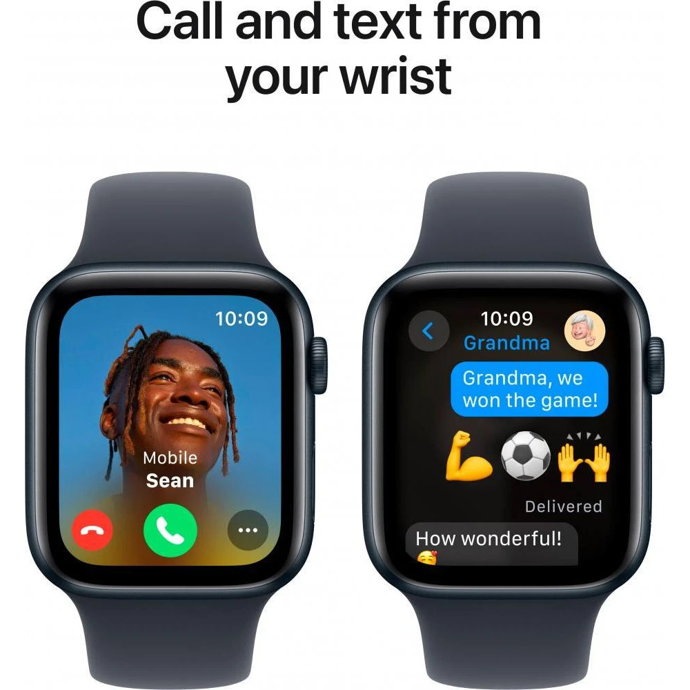 Apple Watch SE 2 GPS 44mm Midnight Aluminium Case w. Midnight Sport Band - S/M (MXEJ3) Бренд: Apple; Линейка: Watch SE 2; iOS: