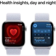 Apple Watch Series 10 GPS 42mm Silver Aluminum Case w. Blue Cloud Sport Loop (MWWD3)