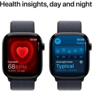 Apple Watch Series 10 GPS 46mm Jet Black Aluminum Case w. Ink Sport Loop (MWWR3)