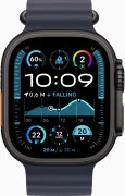 Apple Watch Ultra 2 GPS + Cellular 49mm Black Titanium Case w. Navy Ocean Band (MYTC3+MYPA3)