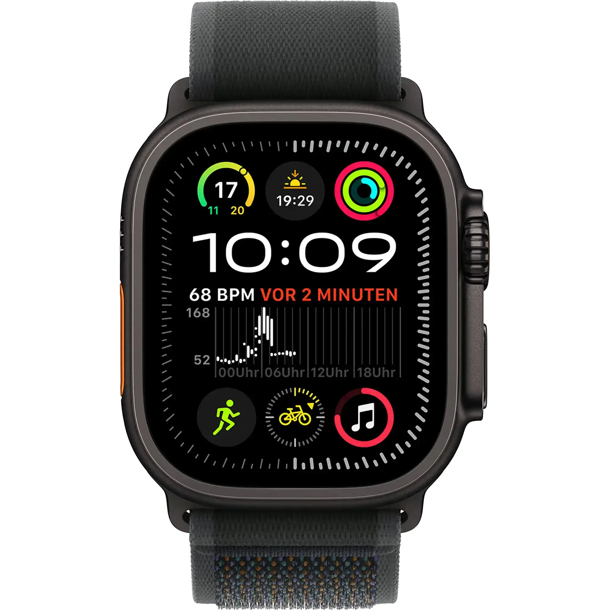 Apple Watch Ultra 2 GPS + Cellular 49mm Black Titan. Case w. Black Trail Loop - S/M (MX4U3) Бренд: Apple; Линейка: Watch Ultra 2;