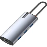 USB-Hub ColorWay Docking Station USB-C 6-в-1 Type C PD 100W/USB3.0х3/HDMI 4К/RJ45 (CW-HUB02)