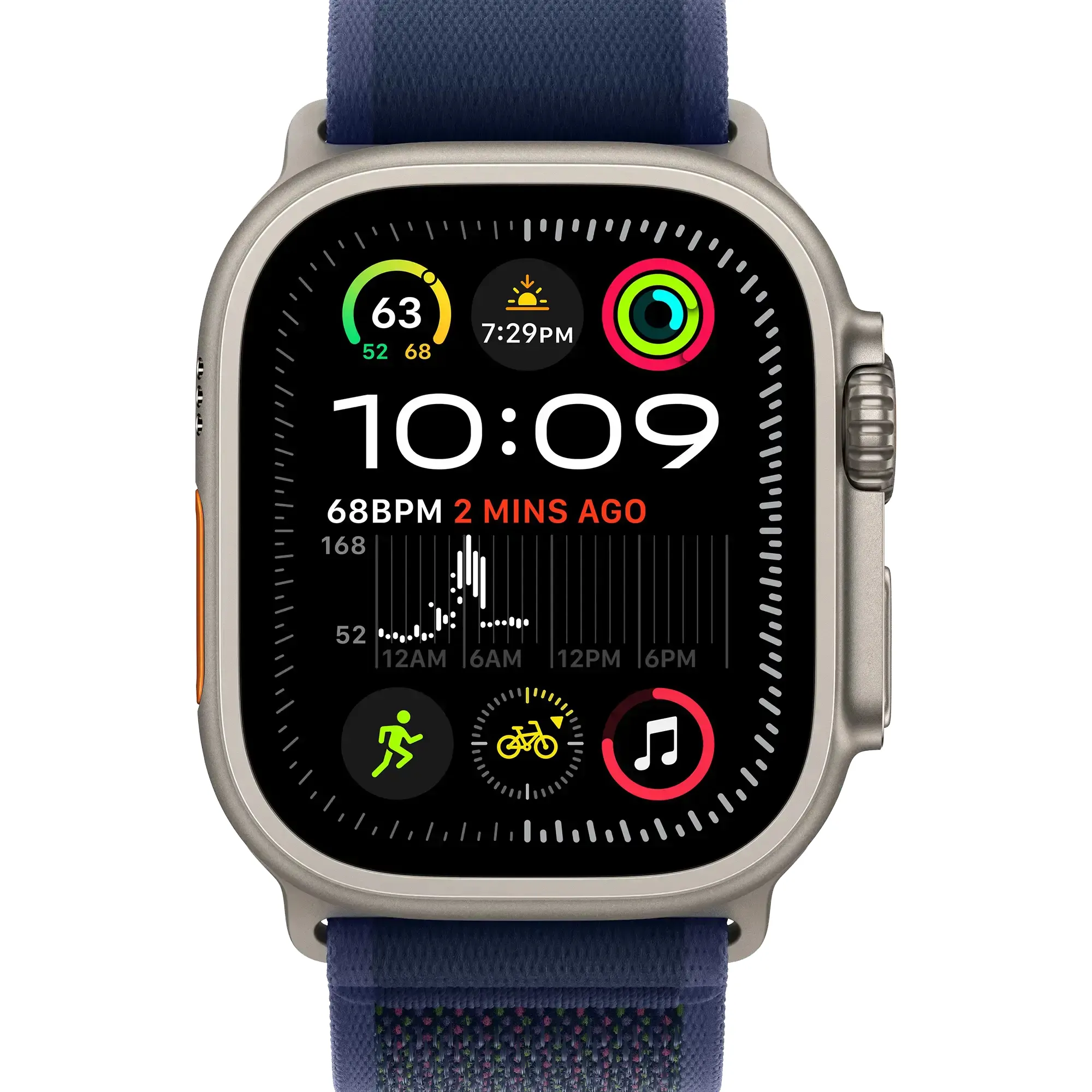 Apple Watch Ultra 2 GPS + Cellular 49mm Natural Titan. Case w. Blue Trail Loop - M/L (MX4L3) Бренд: Apple; Лінійка: Watch Ultra 2;