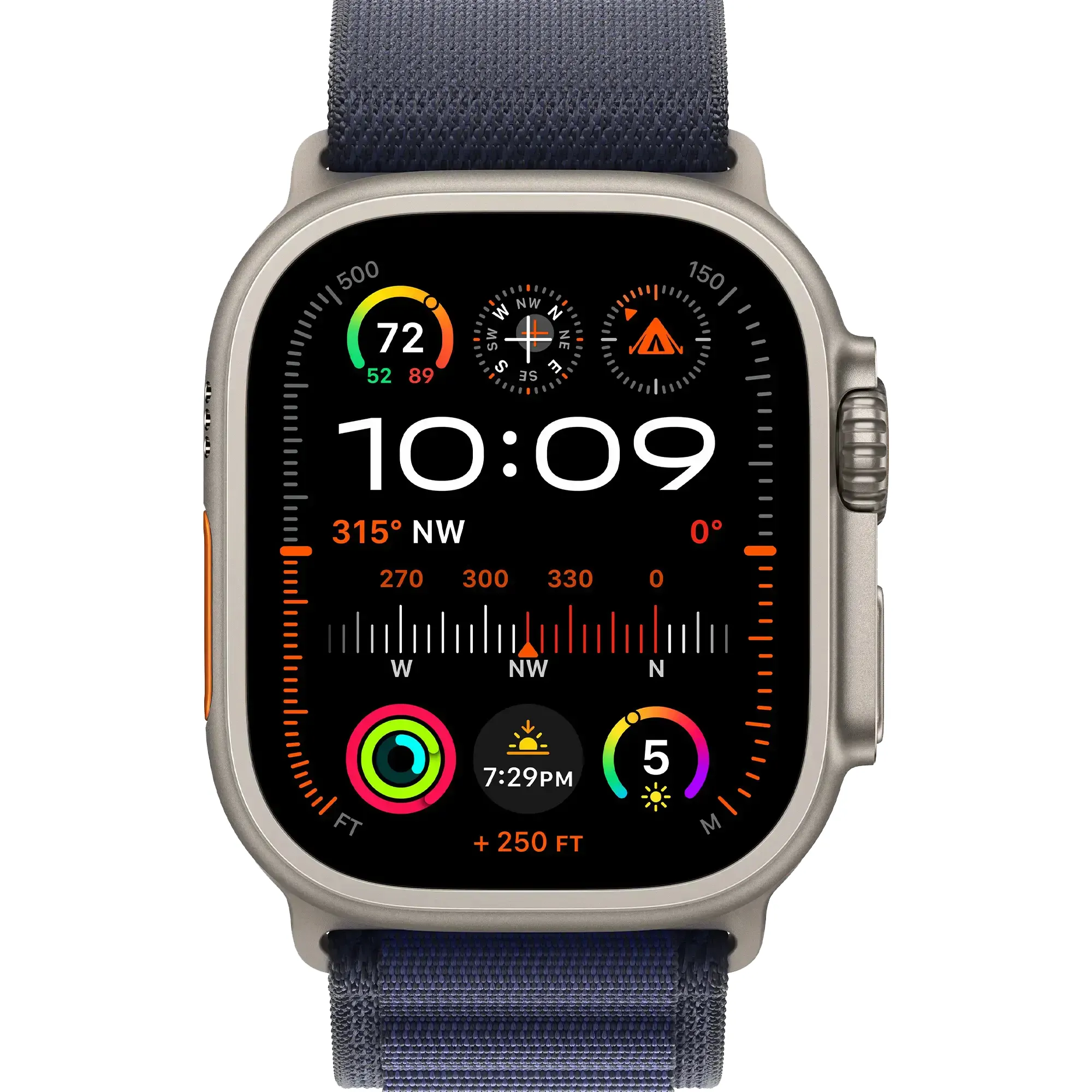 Apple Watch Ultra 2 GPS + Cellular 49mm Natural Titan. Case w. Navy Alpine Loop - Small (MYT33+MXMX3) Бренд: Apple; Линейка: Watch Ultra 2;
