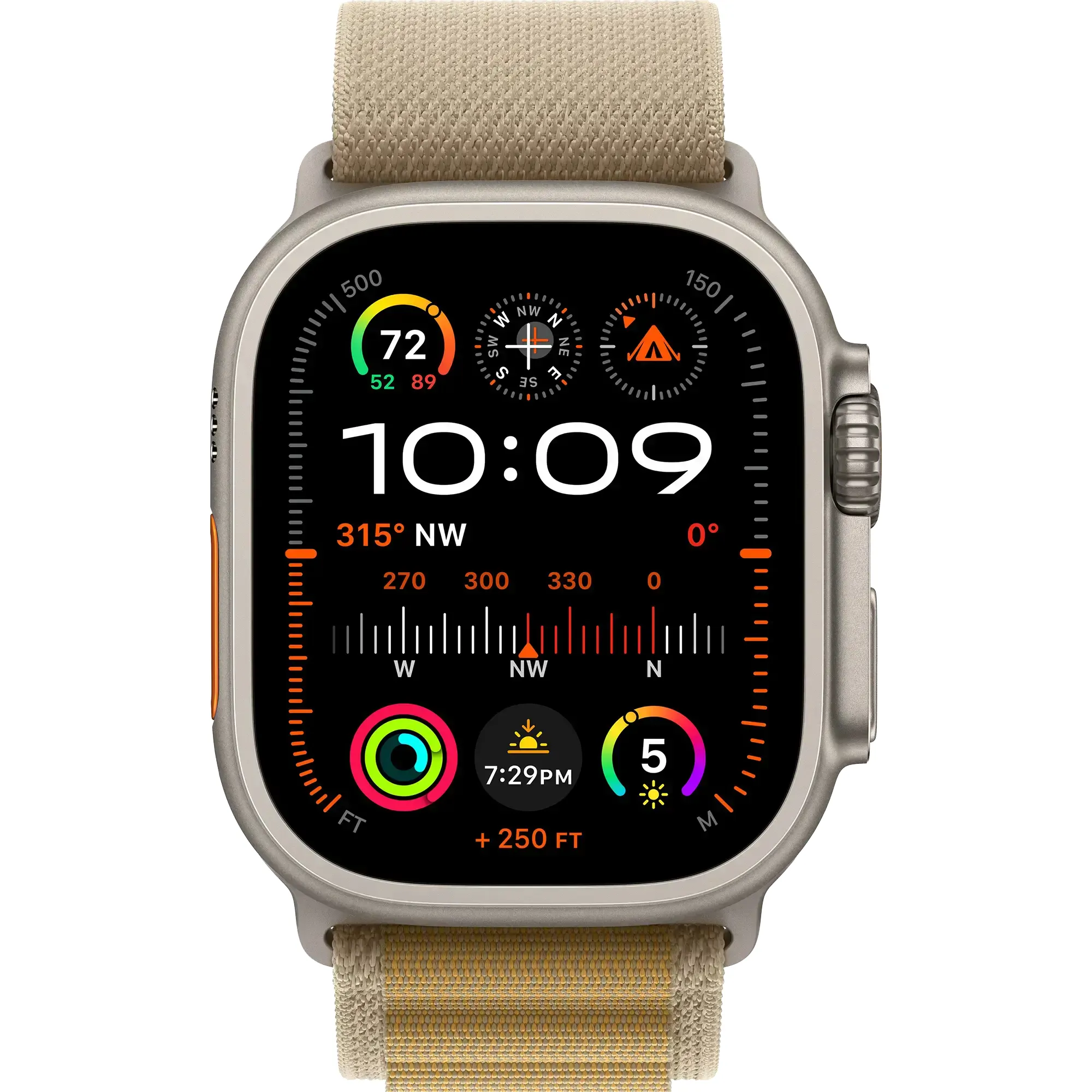 Apple Watch Ultra 2 GPS + Cellular 49mm Natural Titan. Case w. Tan Alpine Loop - Medium (MX4F3) Линейка Watch Ultra 2
