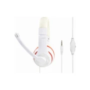 Навушники Gembird MHS-03 White/Red (MHS-03-WTRD) (UA)