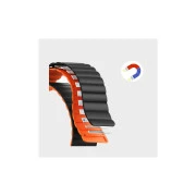 Ремінець для смарт-годин Drobak Silicone Magnetic Link для Apple Watch All Series 38/40/41mm Army Green (898919) (UA)