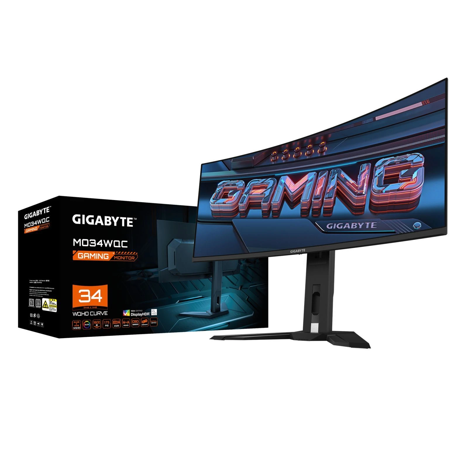 GIGABYTE MO34WQC Gaming Monitor (UA) Тип монітора: Для