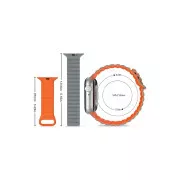 Ремінець для смарт-годин Drobak Silicone Magnetic Link для Apple Watch All Series Ultra 2 49/45/44/42mm Dark black (898929) (UA)