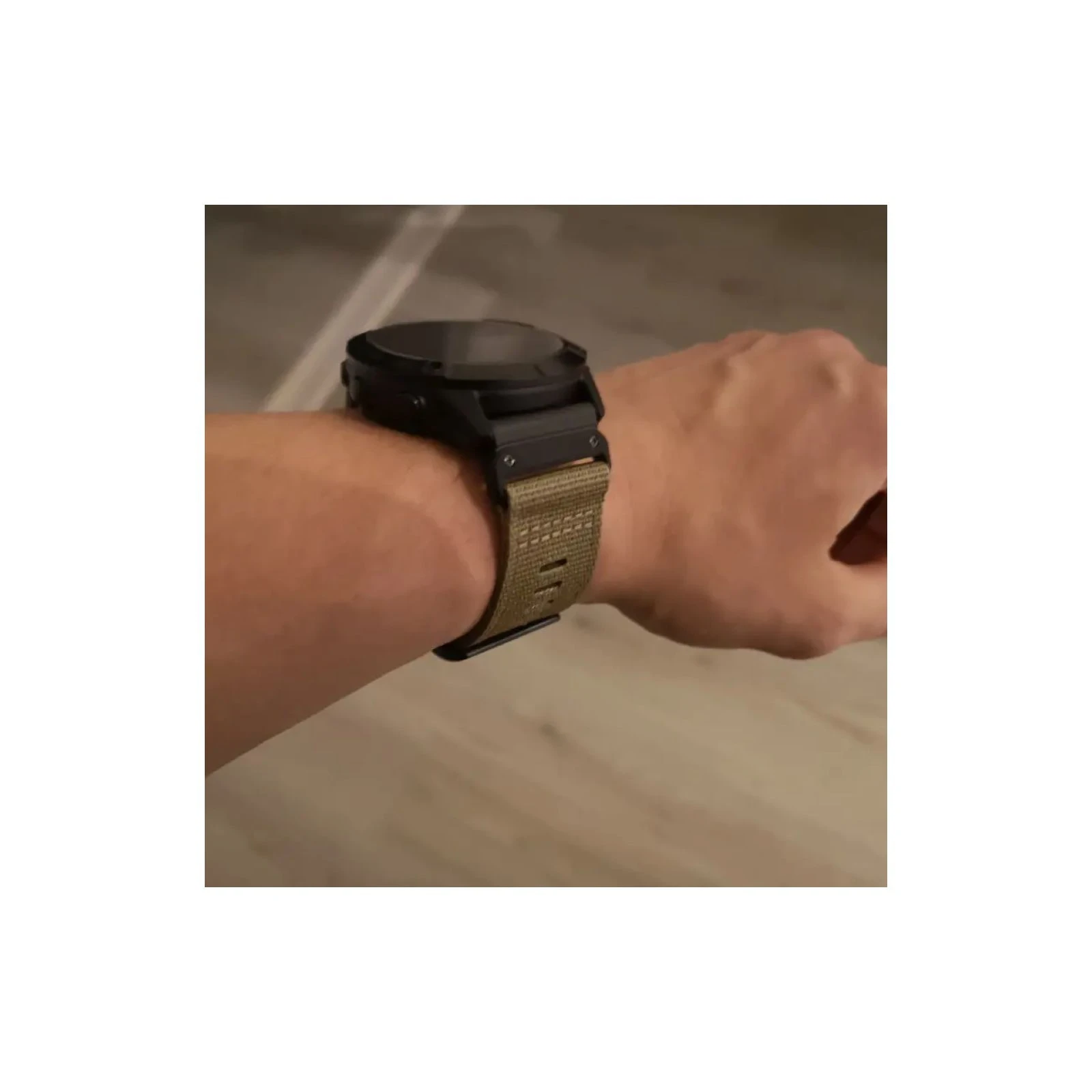 Ремешок для смарт-часов Garmin Tactix 7, 26mm QuickFit, Coyote Tan Nylon (010-13010-11) (UA) Совместимость: Garmin Descent Mk2i, Garmin