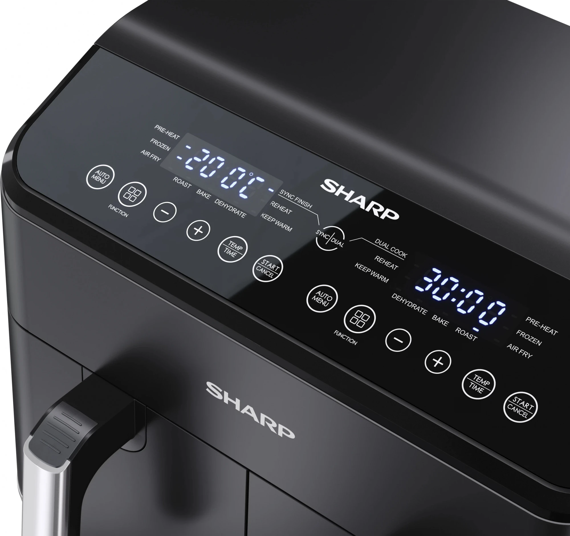 Мультипіч (аерофритюрниця) Sharp AF-GD82AE-B Бренд: Sharp; Потужність, Вт: 1800 х 2;