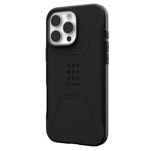 Чохол для смартфону URBAN ARMOR GEAR iPhone 16 Pro Max, Civilian Magsafe, Black (114445114040) (UA) Бренд: URBAN ARMOR GEAR; Сумісність: Apple