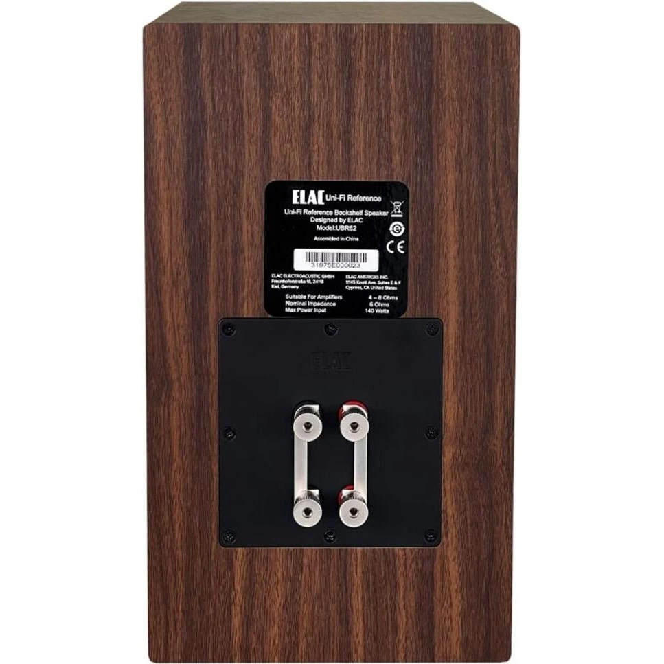 Elac Uni-Fi Reference Bookshelf Speaker Satin Black (UBR62-BK) (31975) Размещение фронтальные
