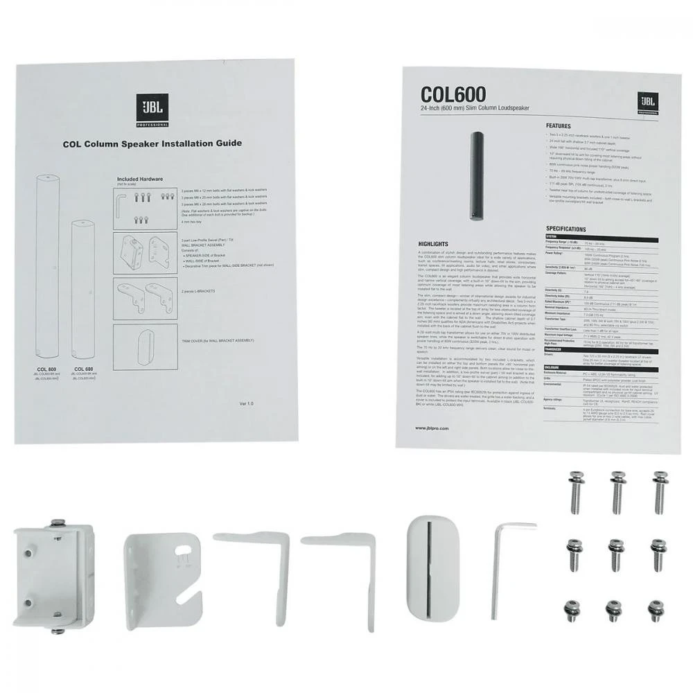 JBL COL600 White (JBL-COL600-WH) Кількість каналів 