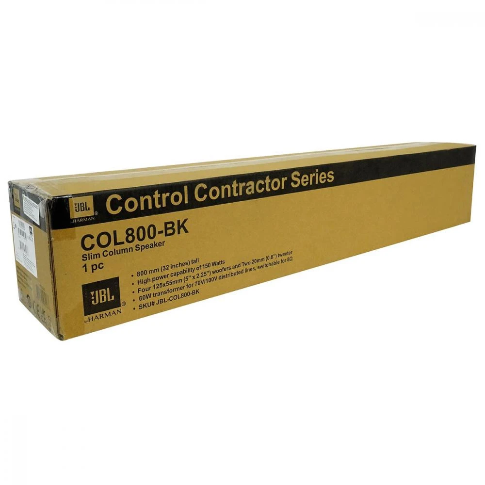 JBL COL800 Black (JBL-COL800-BK) Мінімальні частоти відтворення, hz  85-20000 <==> Вхідна опір, OM 
