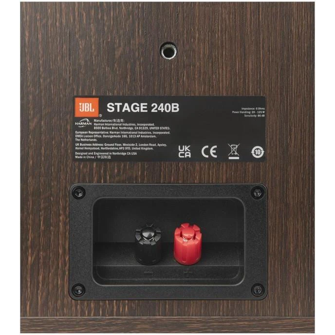 JBL Stage 240B Black (JBL240BBLK) Бренд: JBL; Розміщення: передні;