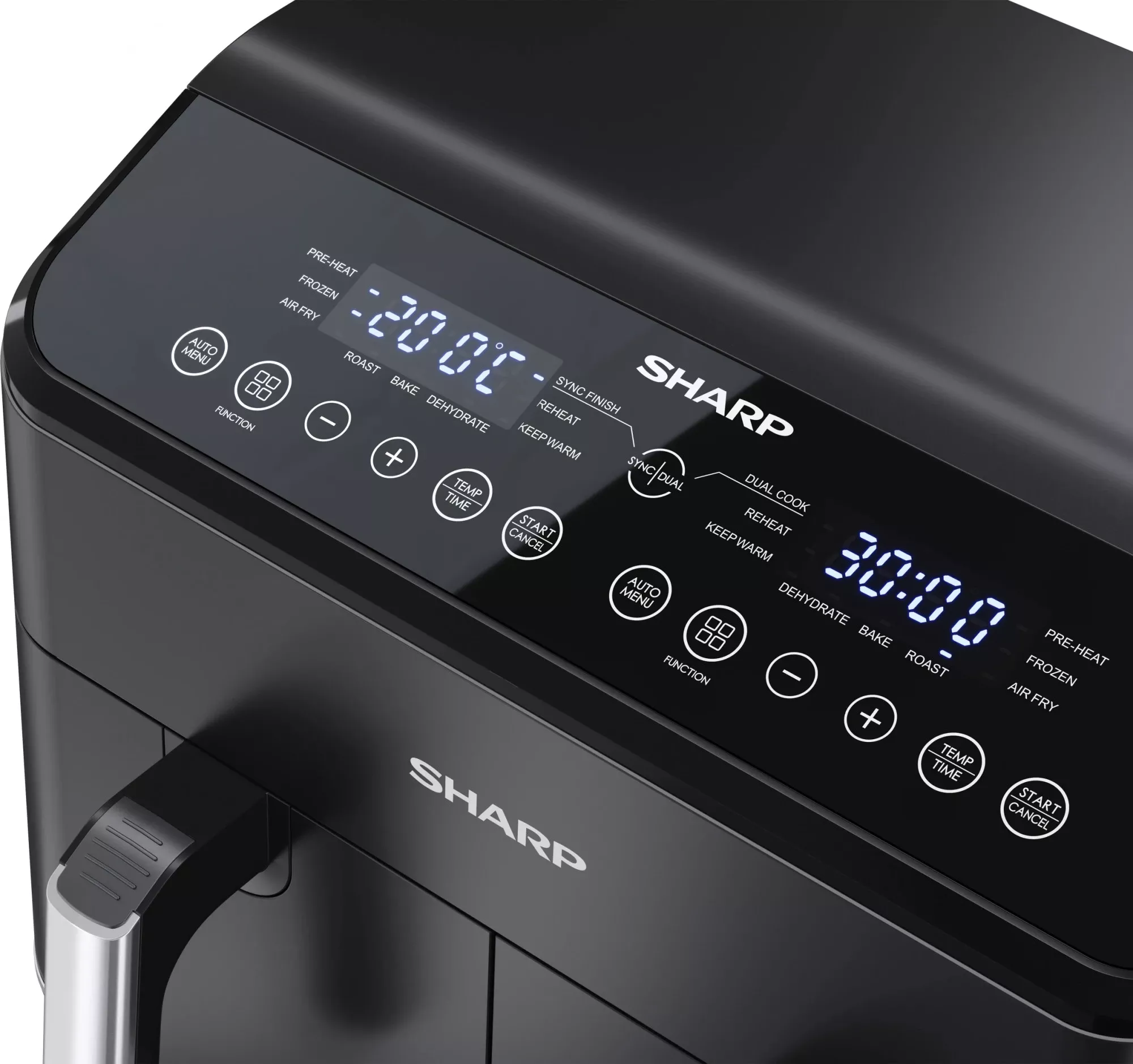 Мультипіч (аерофритюрниця) Sharp AF-GD82AE-B Бренд: Sharp; Потужність, Вт: 1800 х 2;