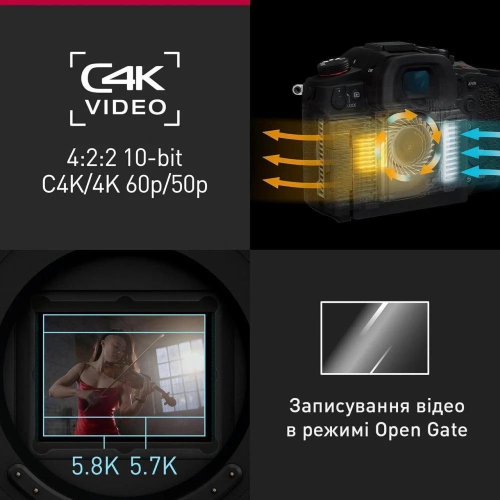 Panasonic Lumix DC-GH7 Body (DC-GH7E) (UA) Лінія  LUMIX DC-GH7 