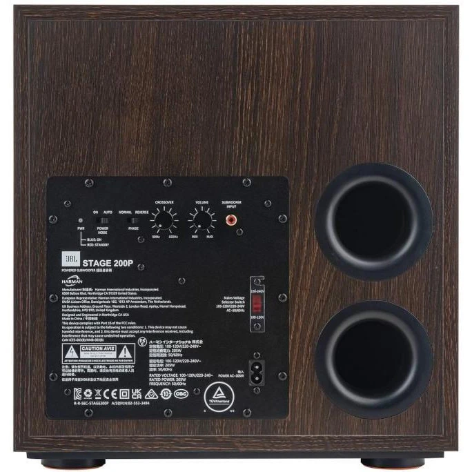 Сабвуфер JBL Stage 200P Black (JBL200PBLK) (JBL200PBLKEU) Бренд: JBL; Підключення: