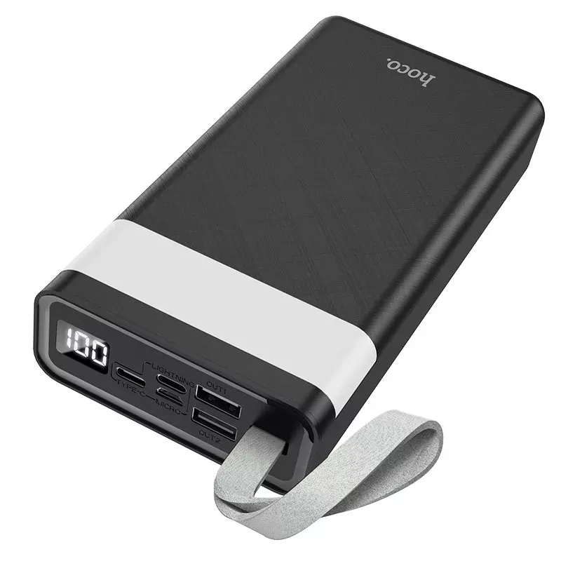 Power Bank Hoco J73 Lamp 30000 mAh Black Тип: Зовнішній акумулятор