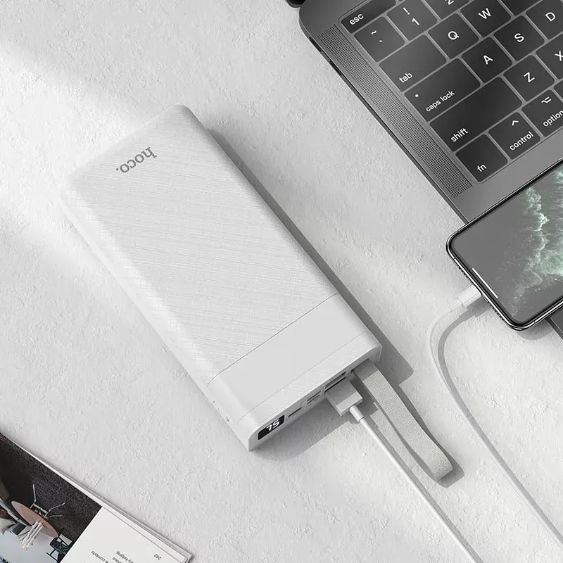 Power Bank Hoco J73 Lamp 30000 mAh White Тип: Зовнішній акумулятор