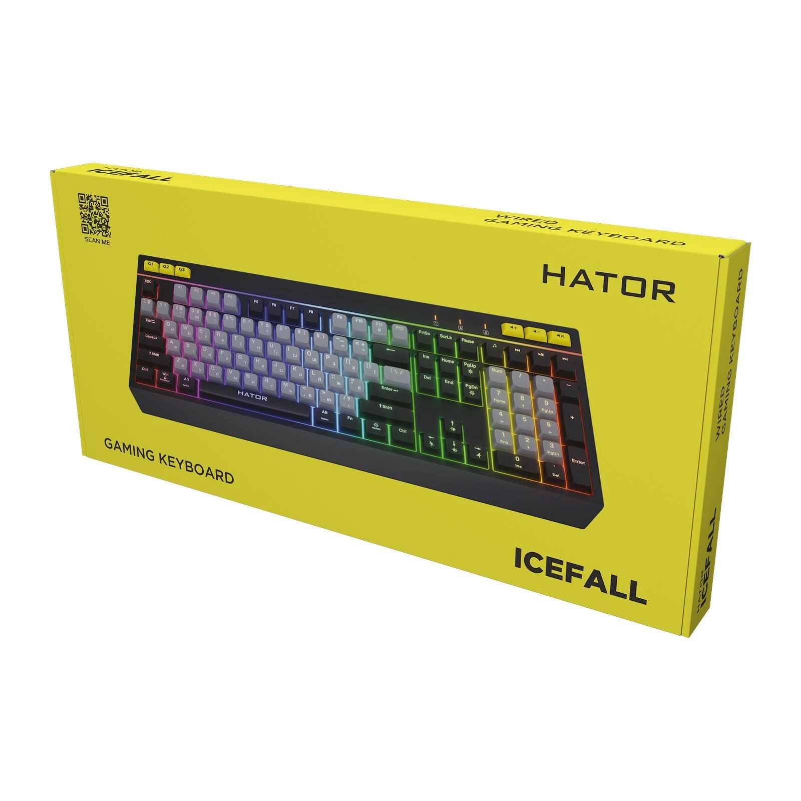 Hator Icefall USB Black/Grey (HTK401UA) Тип: мультимедійна, з