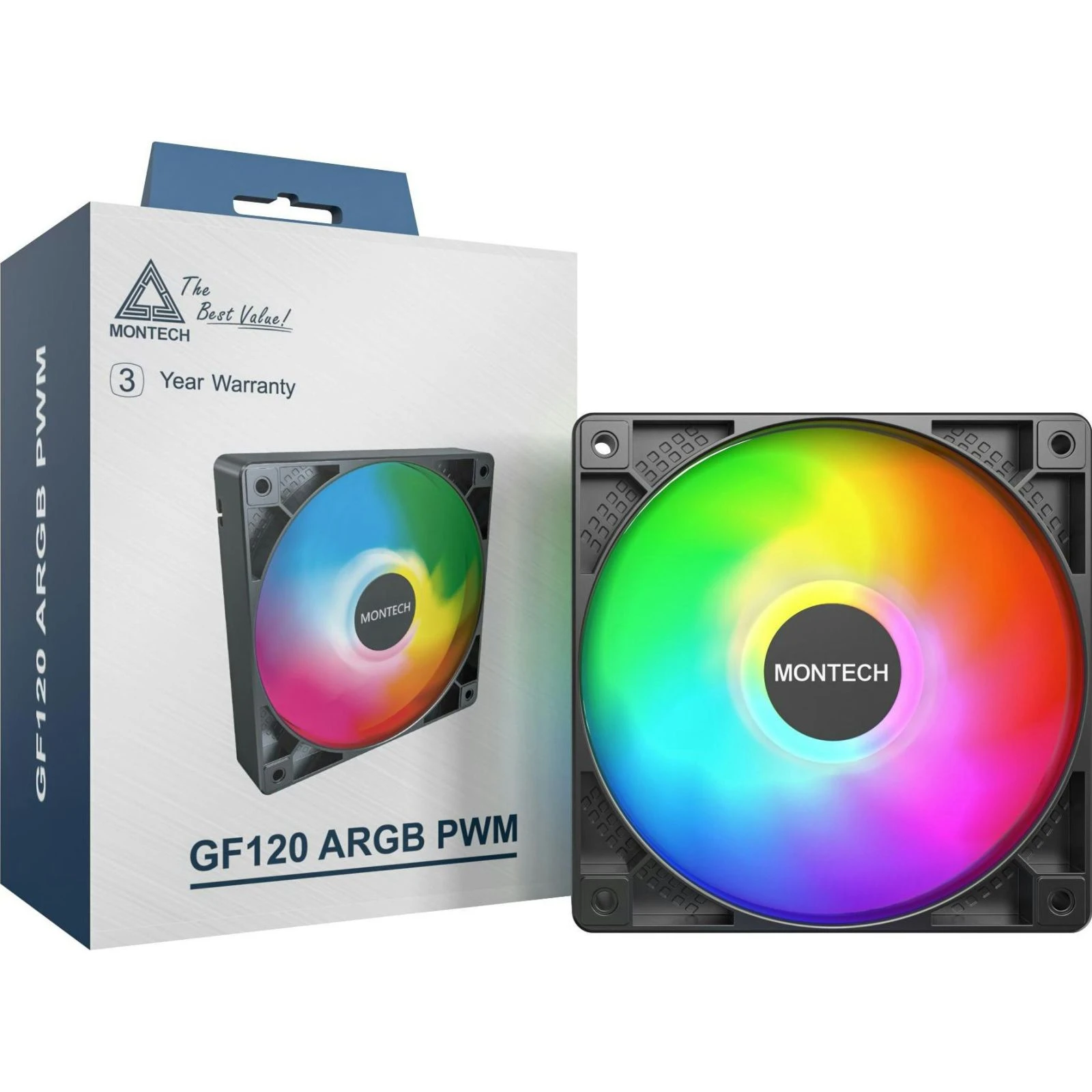 Кулер для корпусу MONTECH GF120 PWM BLACK (UA) Кількість вентиляторів: 1;