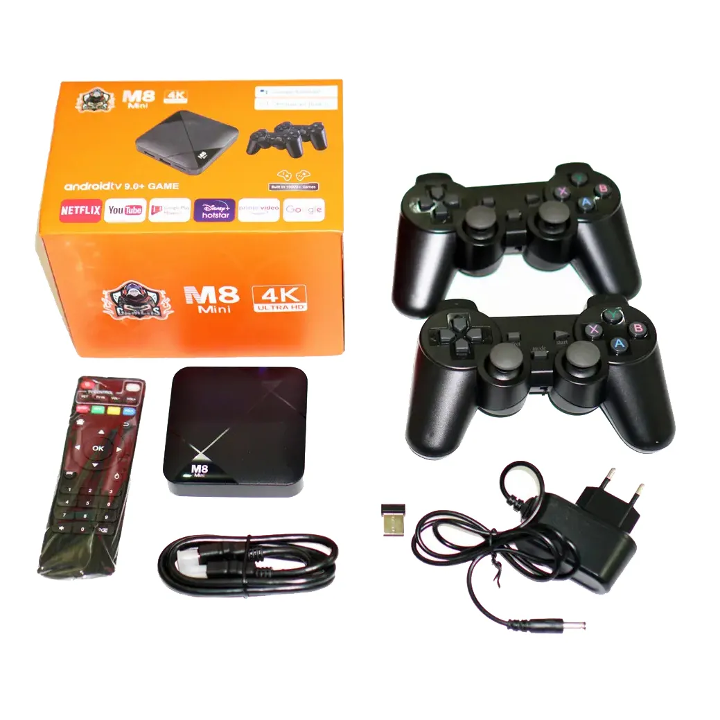 Игровая смарт - TV-Приставка M8 Mini (Android / Wifi / 10000 Игр) Операционная система: Android 9.0