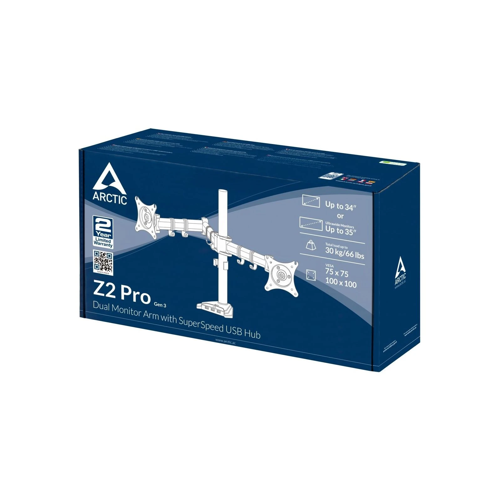 Arctic Z2 Pro (Gen3) (AEMNT00050A) (UA) Параметри установки  У таблиці 