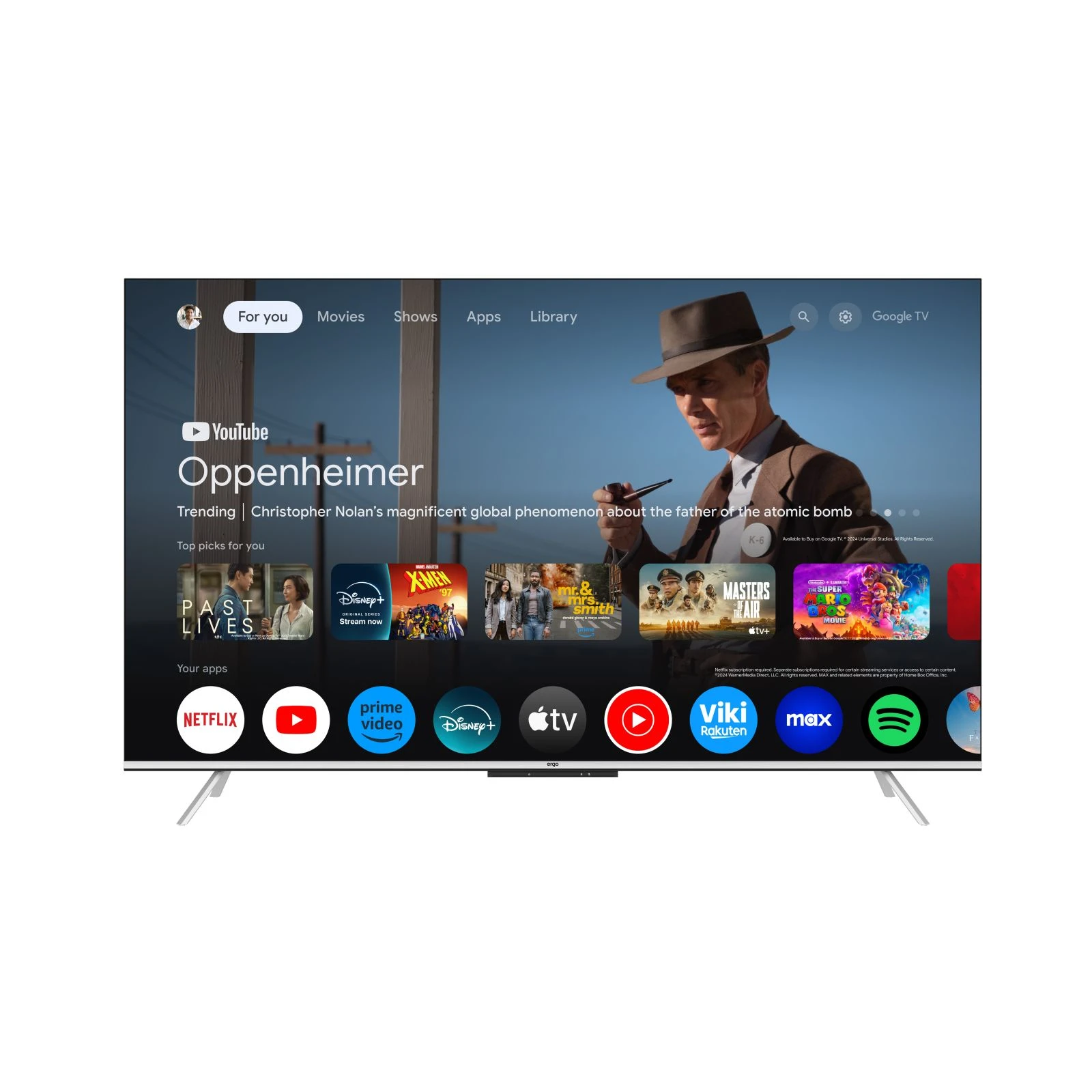 Ergo 55JUQ85 Поддержка Smart TV есть