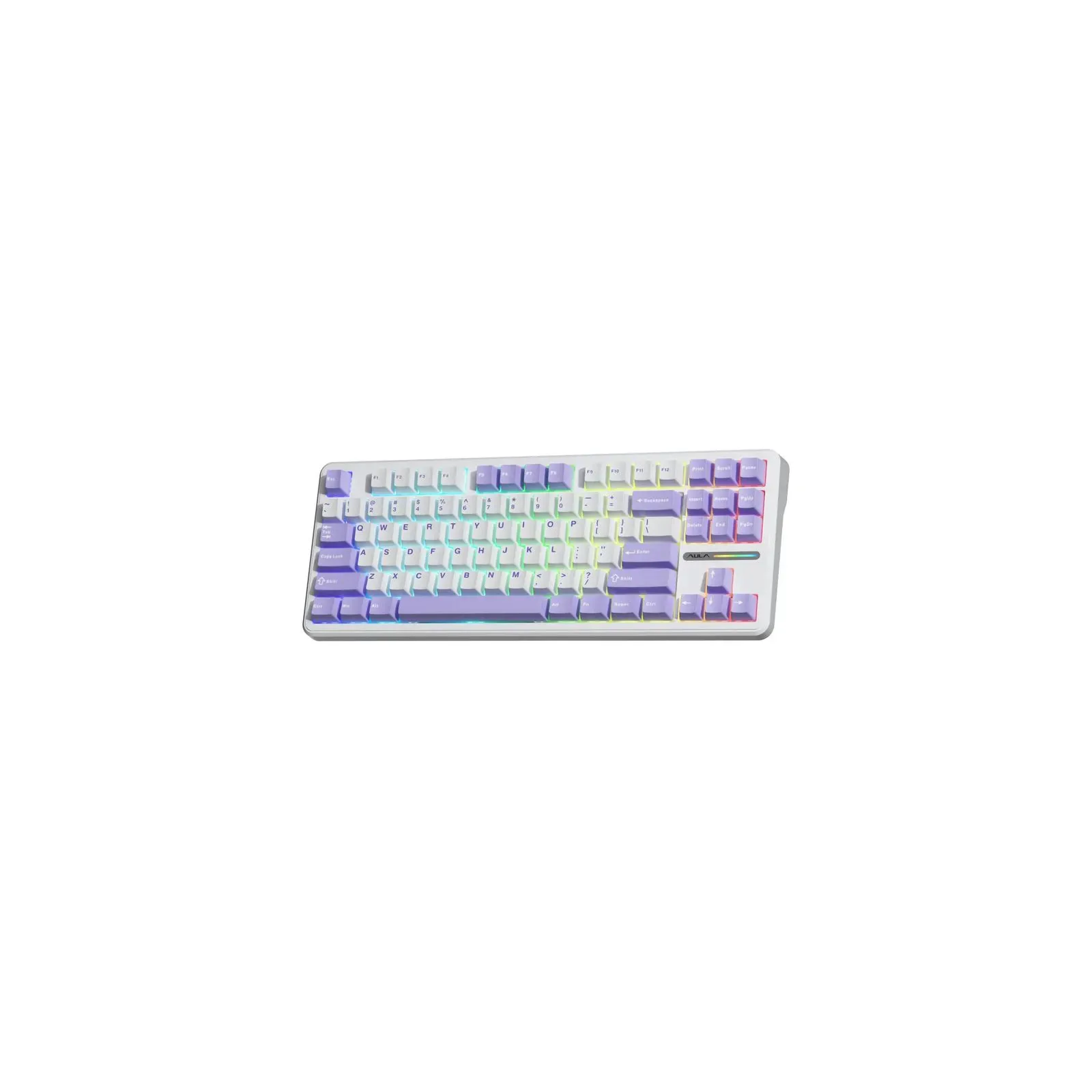 Aula F87 keycap KRGD Blue USB UA White (6948391202464) (UA) Тип: з підсвічуванням,