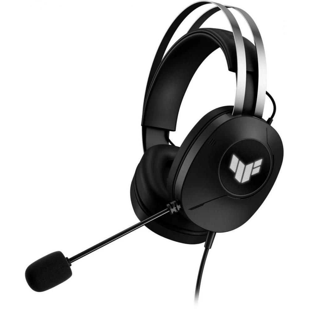 ASUS TUF Gaming H1 Gen II Black (90YH044B-BHUA00) (UA) Материалы (оголовья/чаш/амбушюр) металл+кожзам/пластик/кожзам