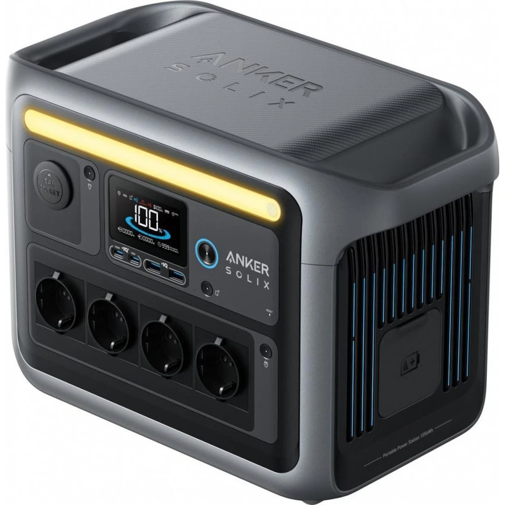 Anker SOLIX C1000 (A1761311/A17613Z1) (UA) Бренд: Anker; Розетка AC 230В: 4; USB Type-C: