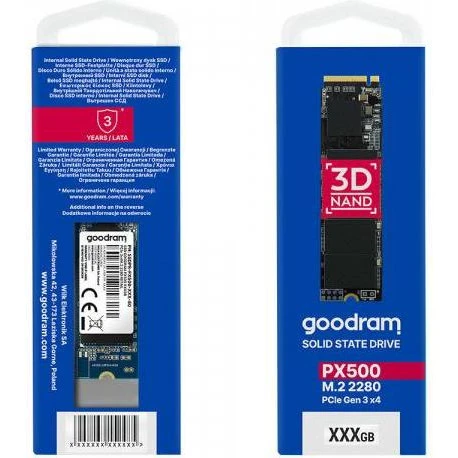 GOODRAM PX500 512 GB (SSDPR-PX500-512-80-G3) (UA) Бренд: GOODRAM; Лінійка: PX500; Об'єм,