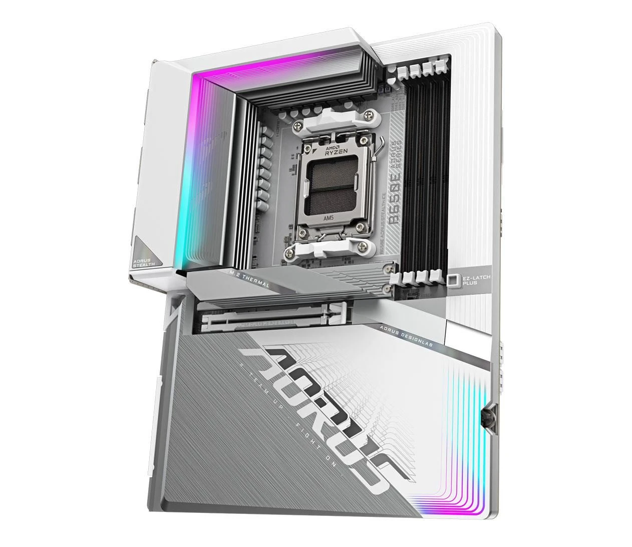 Gigabyte B650E Aorus Stealth ICE EU Поддерживаемые семейства процессоров  AMD Ryzen™
