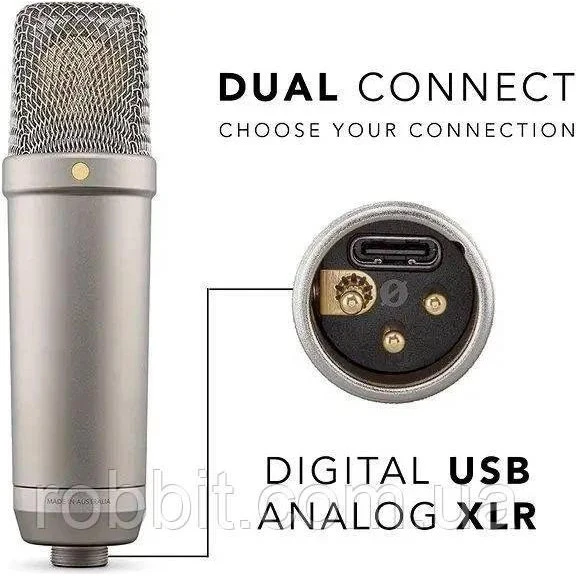 Rode NT1 5th Generation Silver Бренд: Rode; Спосіб підключення: