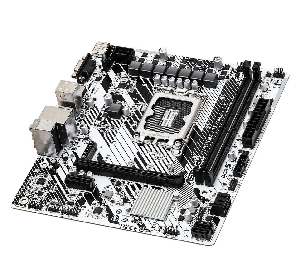 ASRock H610M-HDV/M.2+ D5 EU Конструкція силової частини: