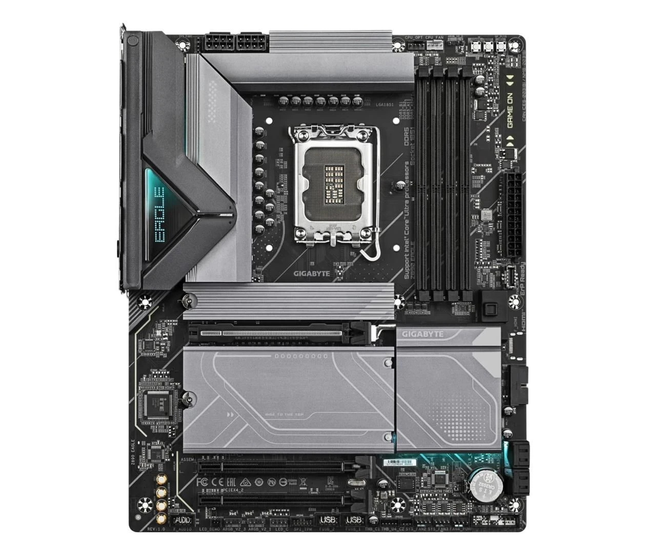 Gigabyte Z890 EAGLE (4719331865214) EU Тип охолодження чіпсету материнської плати  Пасивний 