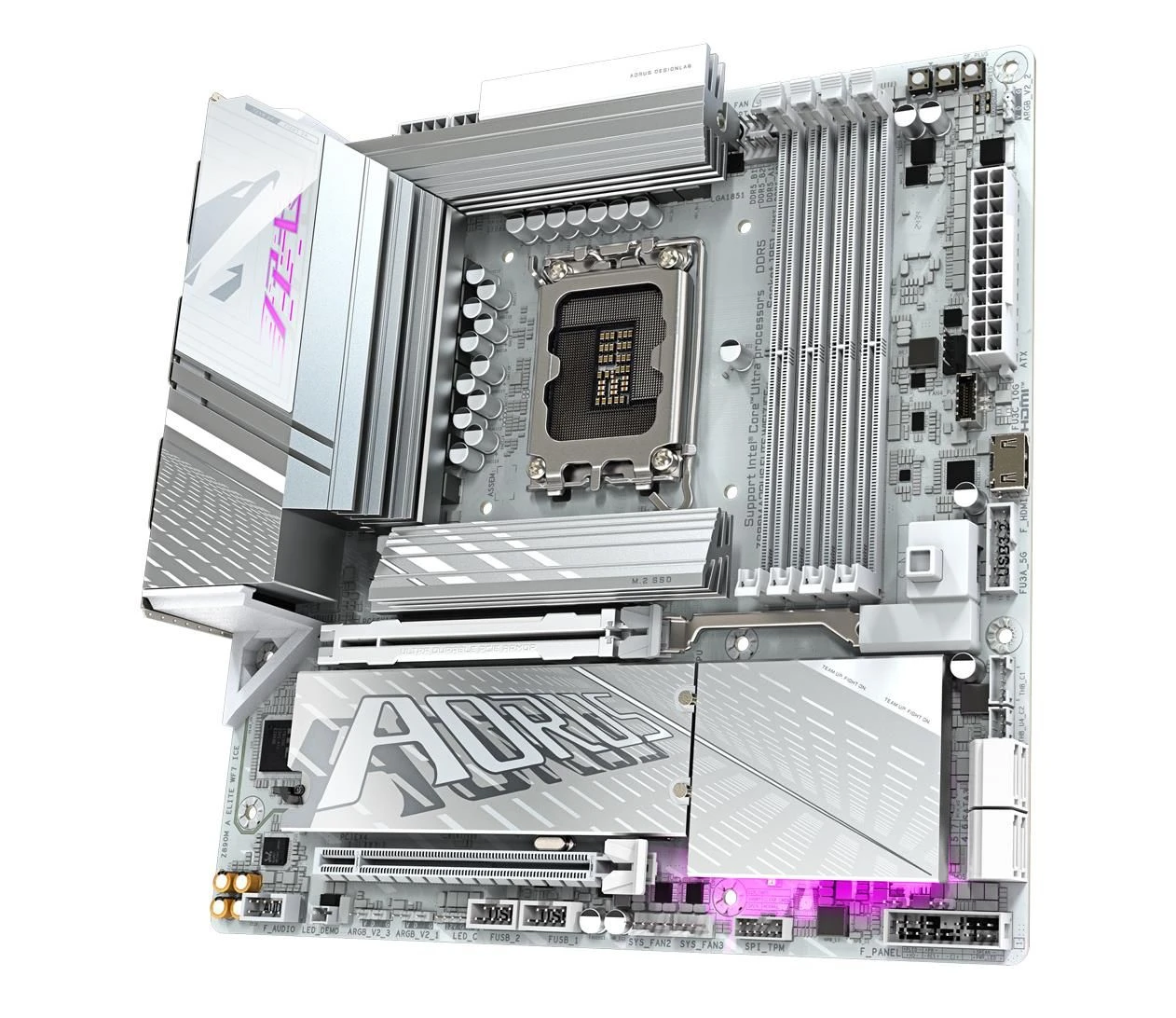 Gigabyte Z890M AORUS ELITE WF7 ICE (4719331865269) EU процесор розетки  socket 1851 