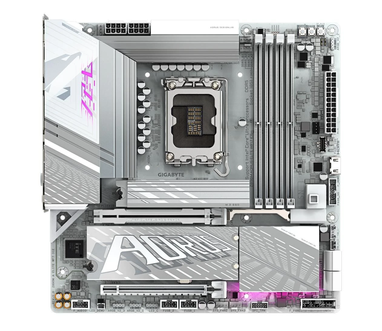 Gigabyte Z890M AORUS ELITE WF7 ICE (4719331865269) EU підтримувані сім'ї процесорів  intel core ultra 