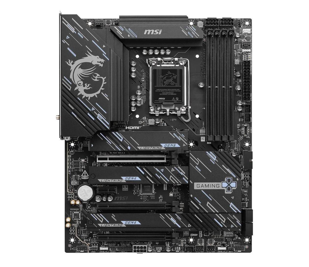 MSI Z890 GAMING PLUS WIFI EU Тип охлаждения чипсета материнской платы  Пассивный