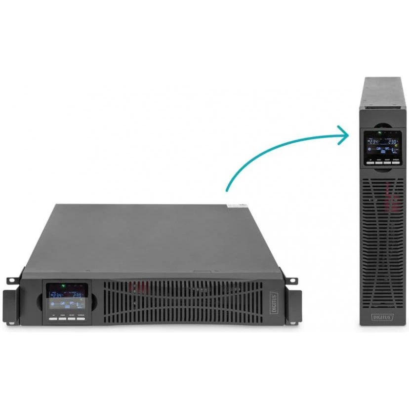 Digitus OnLine 1500VA/1500W LCD Rack/Tower (DN-170094) (UA) Заявлена ​​форма вихідної напруги чиста синусоїда