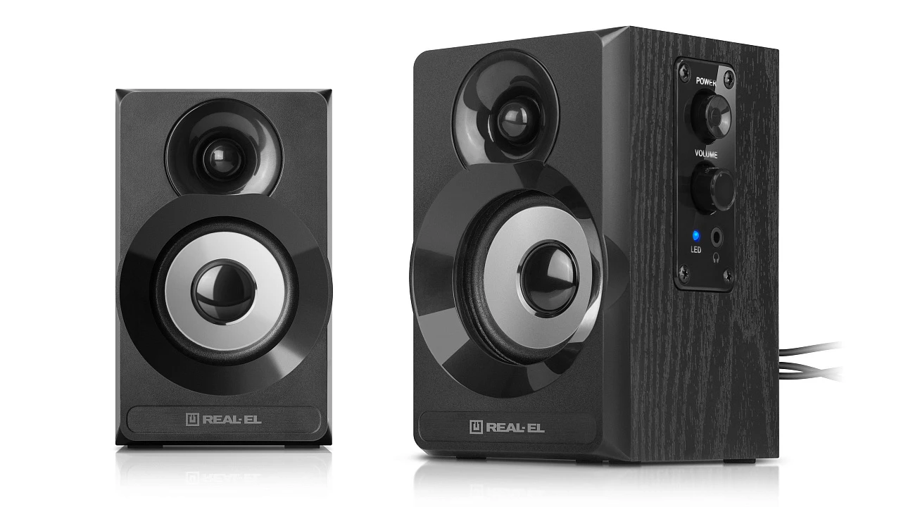 REAL-EL S-217 Black (EL121200013) (UA) Формат акустики: 2.0; Тип: